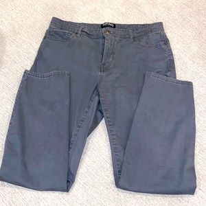 Buffalo David Bitton gray mid rise ankle pants size 8/29